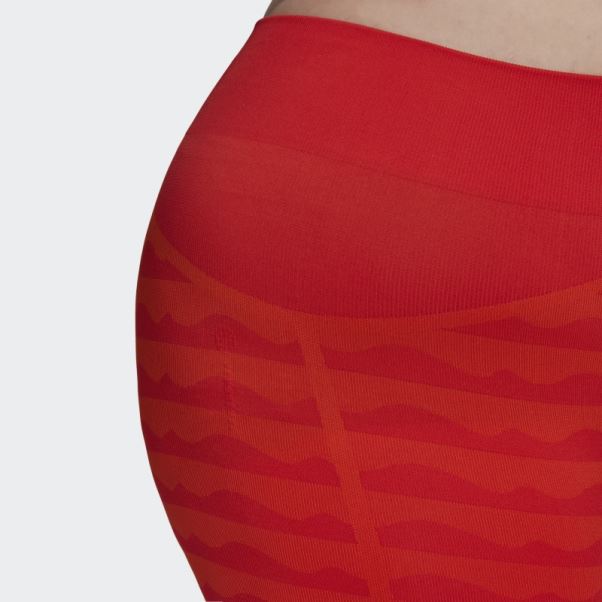 Adidas Marimekko Aeroknit 7/8 Legging (grande Taille) Orange