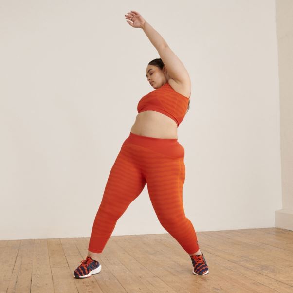 Adidas Marimekko Aeroknit 7/8 Legging (grande Taille) Orange