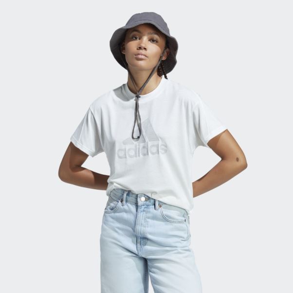 T-shirt Adidas Future Icons Winners 3.0 Blanc Chiné
