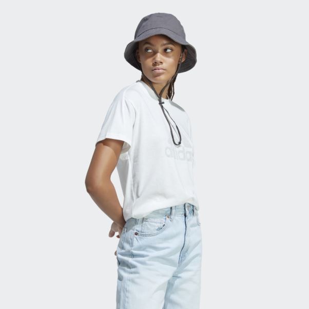 T-shirt Adidas Future Icons Winners 3.0 Blanc Chiné