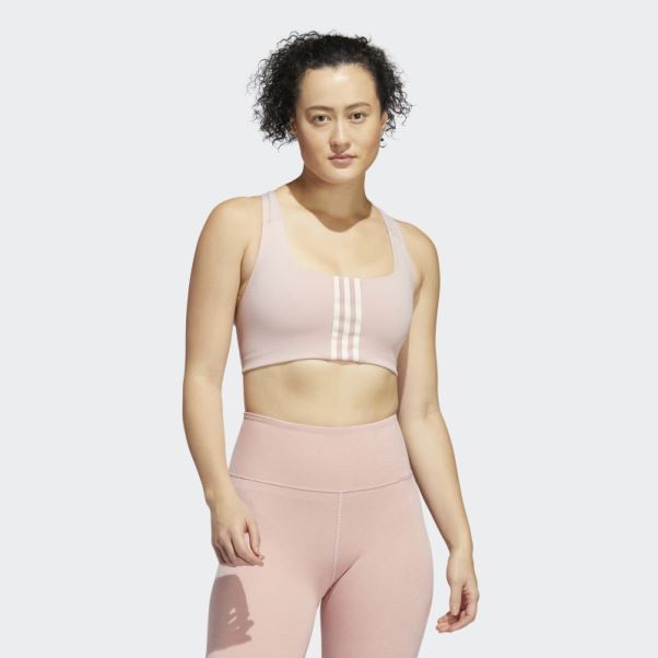 Soutien-gorge à Maintien Moyen Adidas Powerimpact Training Mauve
