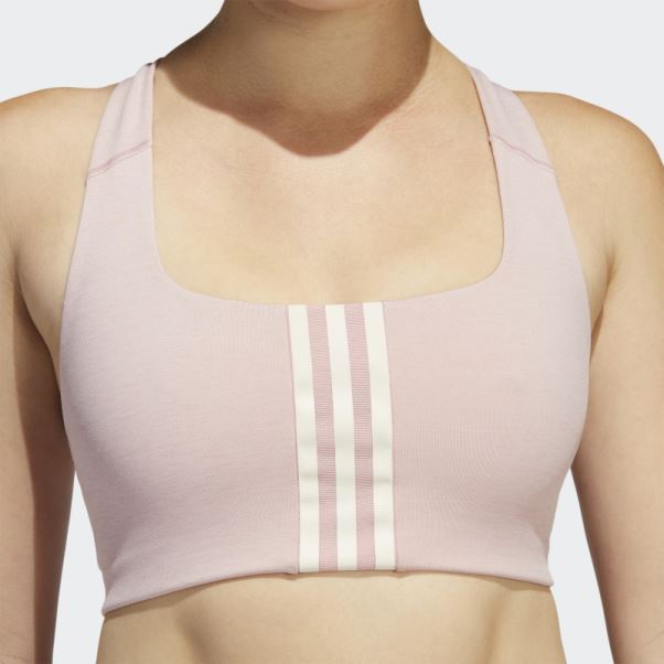 Soutien-gorge à Maintien Moyen Powerimpact Training Mauve Adidas