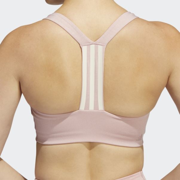 Soutien-gorge à Maintien Moyen Powerimpact Training Mauve Adidas