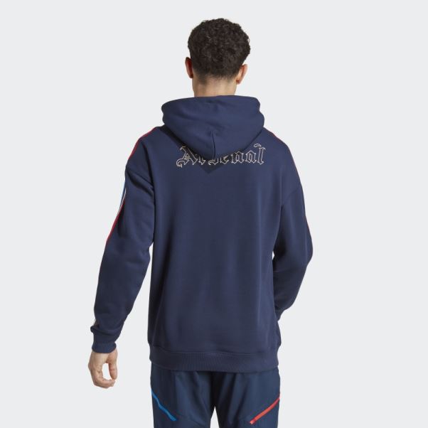Adidas Arsenal Sweat à Capuche Bleu Marine