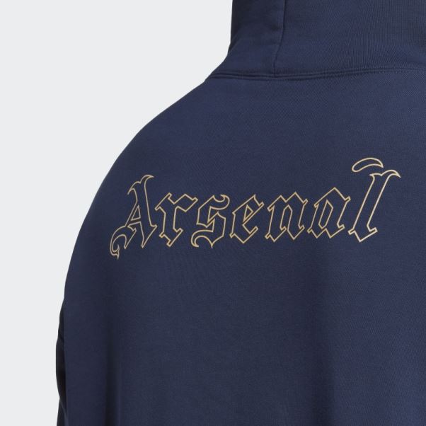 Adidas Arsenal Sweat à Capuche Bleu Marine
