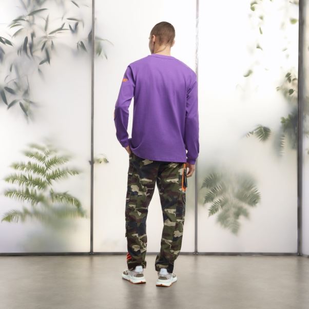 T-shirt Graphique à Manches Longues (tous Genres) Violet Adidas