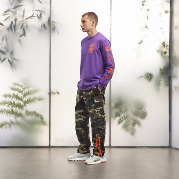 T-shirt Graphique Violet à Manches Longues (tous Genres) Adidas