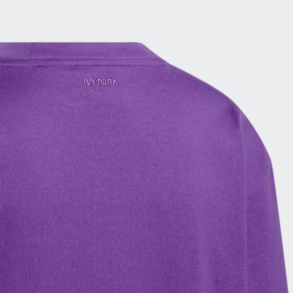 T-shirt Graphique Violet à Manches Longues (tous Genres) Adidas