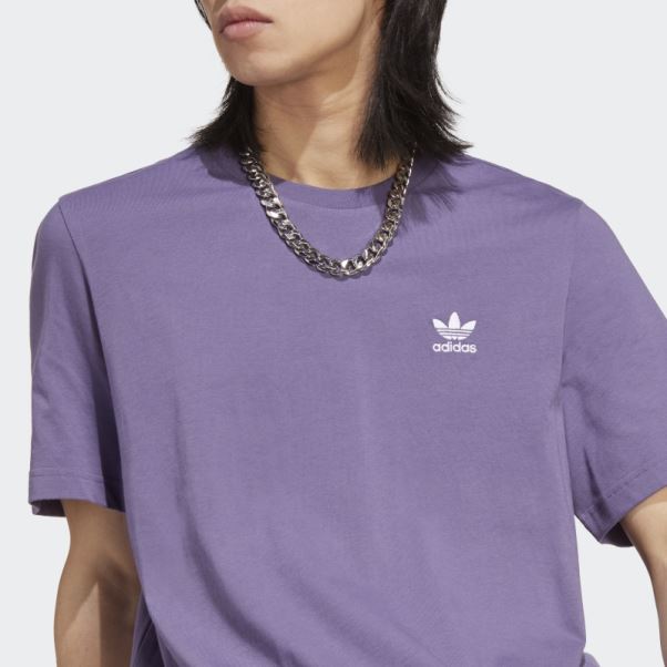 T-shirt Adidas Trefoil Essentials Violet Technique