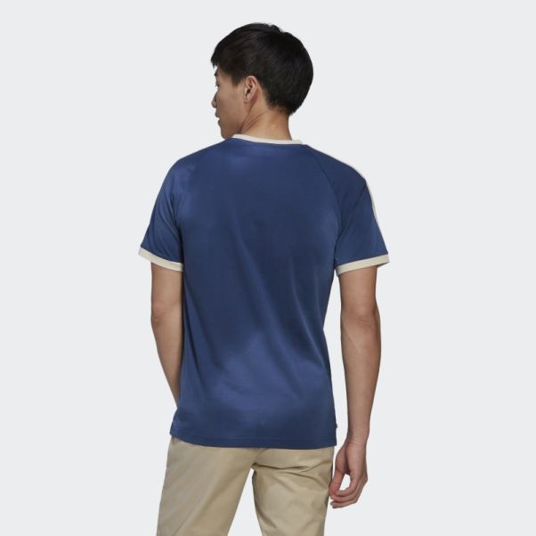 T-shirt à 3 Bandes Bleu Marine Graphiques Mellow Ride Club Adidas