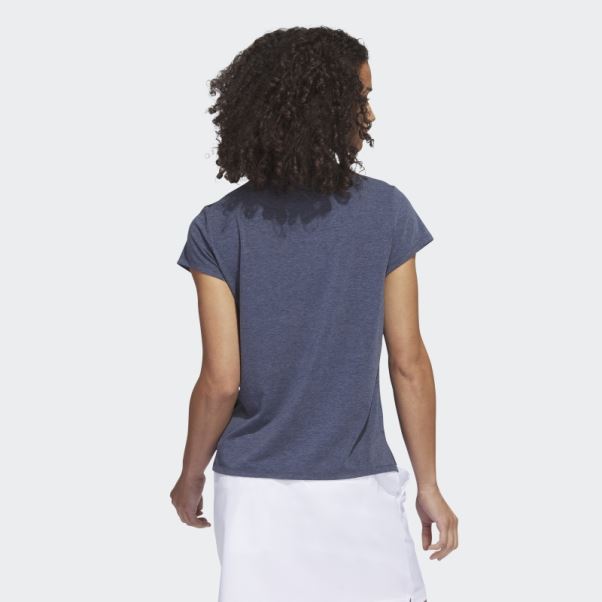 Go-to Polo Chiné Adidas Bleu Marine