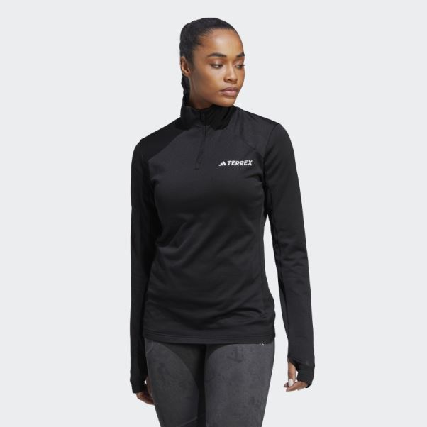 Sweat Polaire Terrex Multi 1/2 Zip Noir Adidas