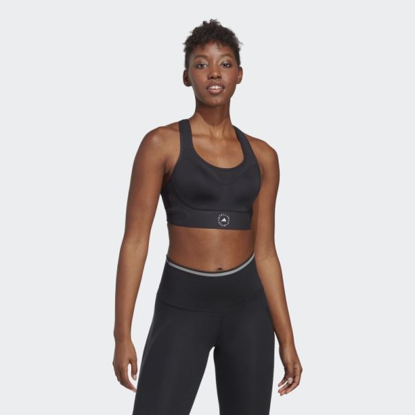 Adidas By Stella Mccartney Truepace Soutien-gorge De Sport à Maintien élevé Mode Noir