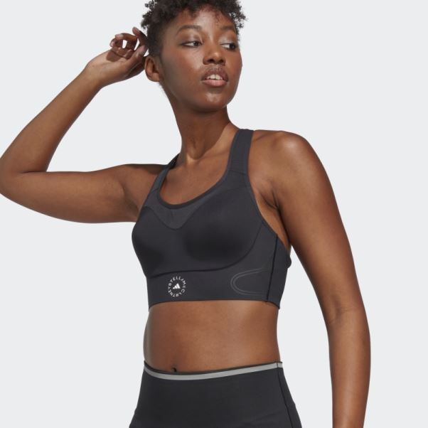 Adidas By Stella Mccartney Truepace Soutien-gorge De Sport à Maintien élevé Mode Noir