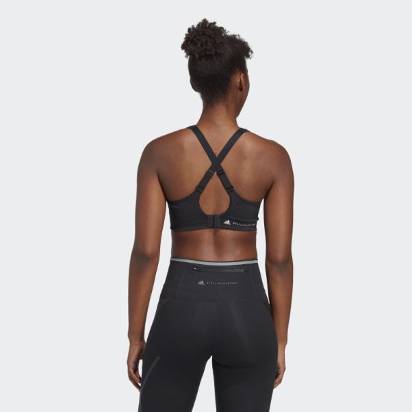 Adidas By Stella Mccartney Truepace Soutien-gorge De Sport à Maintien élevé Mode Noir