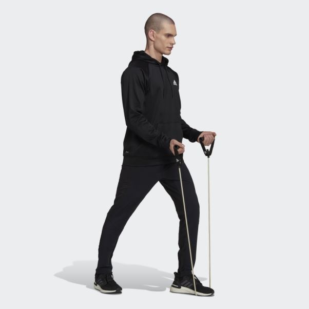 Aeroready Game And Go Sweat à Capuche Avec Petit Logo Adidas Noir