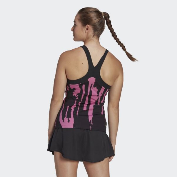 Adidas Thebe Magugu Tennis New York Y-back Débardeur Noir