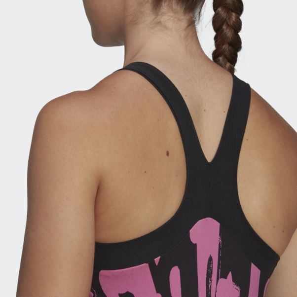 Adidas Thebe Magugu Tennis New York Y-back Débardeur Noir