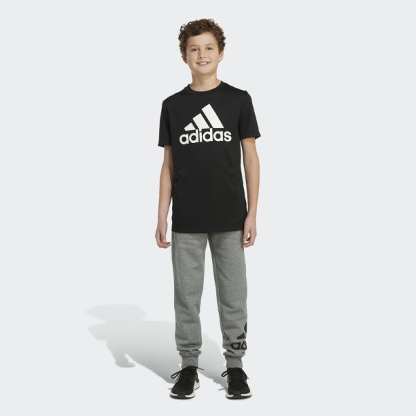Pantalon De Jogging En Coton Essentials Gris Anthracite Adidas