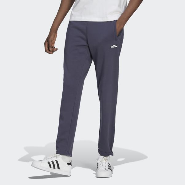Pantalon Brodé Adidas Bleu Marine