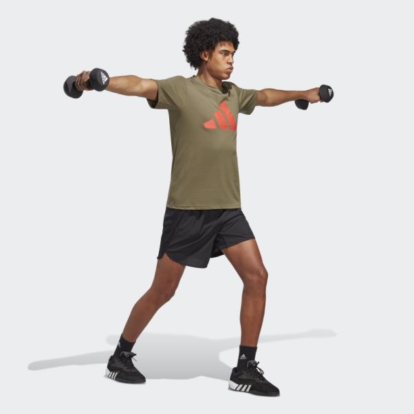 T-shirt D'entraînement à Logo Feelready Olive Train Essentials Adidas