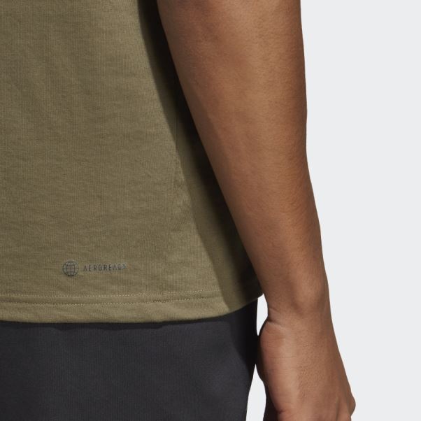 T-shirt D'entraînement à Logo Feelready Olive Train Essentials Adidas