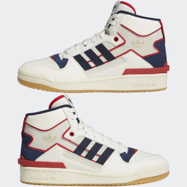 Adidas Forum Exhibition Mid Chaussures Bleu Marine