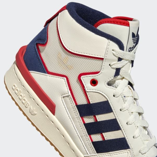 Adidas Forum Exhibition Mid Chaussures Bleu Marine