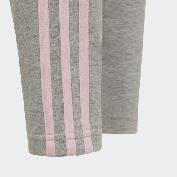 Legging Adidas Essentials 3-stripes Gris Moyen Chaud
