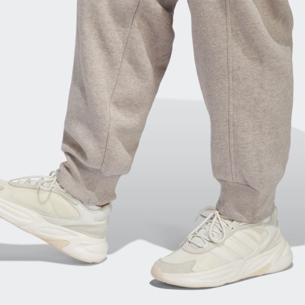 Pantalon Adidas Taupe Mel All Szn Polaire (taille Plus) Fashion