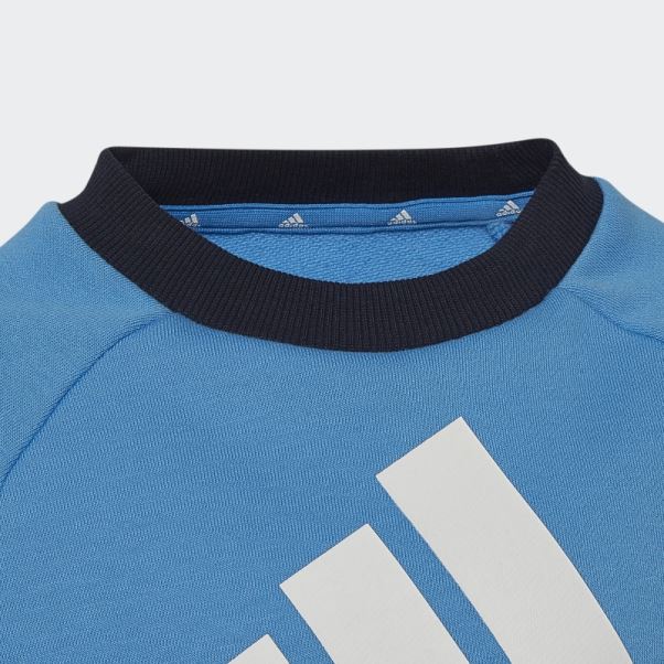 Ensemble De Jogging En Molleton Logo Essentials Adidas Bleu