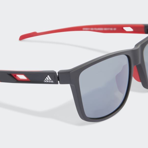 Lunettes De Soleil Sport Adidas Sp0067 Gris Foncé Chiné