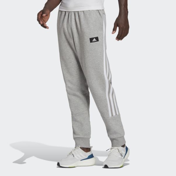 Pantalon à Trois Bandes Adidas Future Icons Gris Moyen