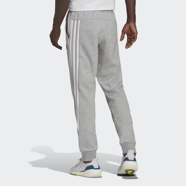 Pantalon à Trois Bandes Adidas Future Icons Gris Moyen