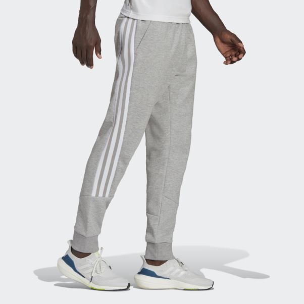 Pantalon à Trois Bandes Adidas Future Icons Gris Moyen