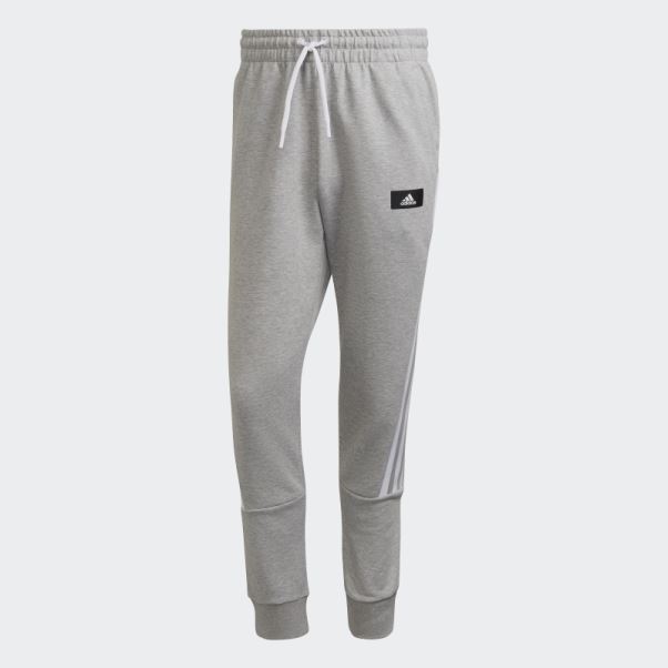 Pantalon à Trois Bandes Adidas Future Icons Gris Moyen