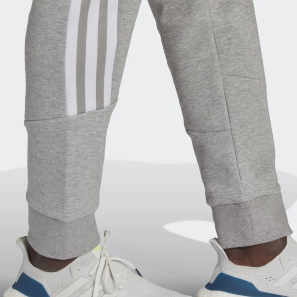 Pantalon à Trois Bandes Adidas Future Icons Gris Moyen