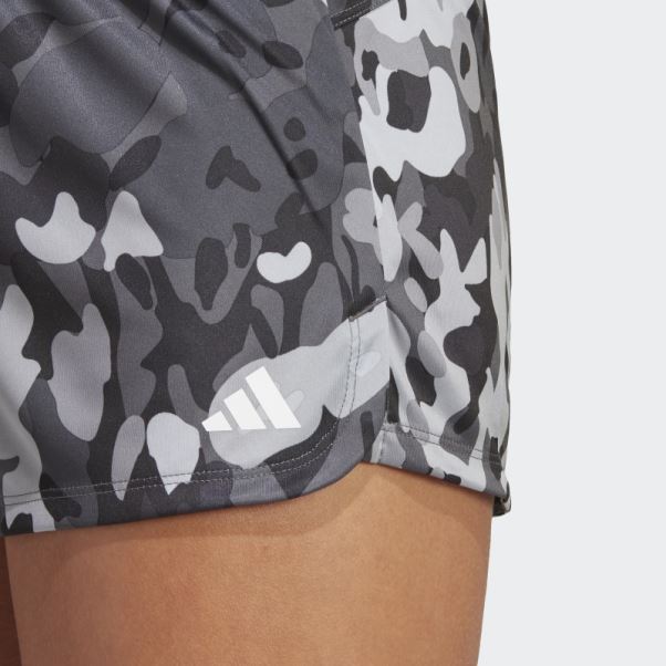 Pacer Aeroready Train Essentials Minimal Branding Short Imprimé Fleuri Adidas Noir