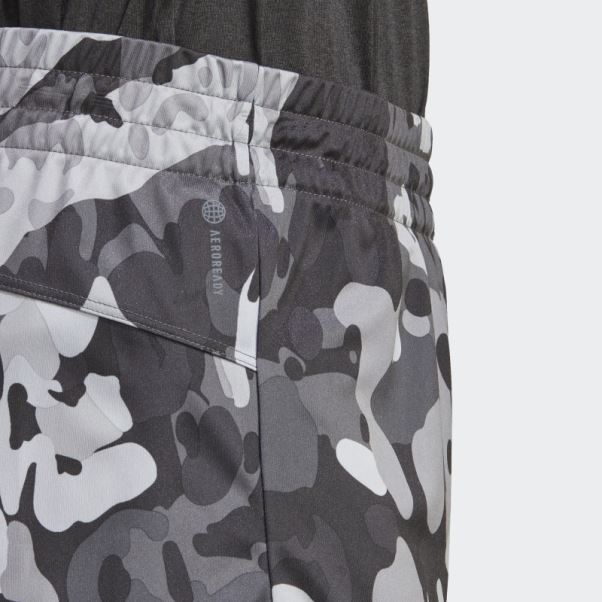 Pacer Aeroready Train Essentials Minimal Branding Short Imprimé Fleuri Adidas Noir