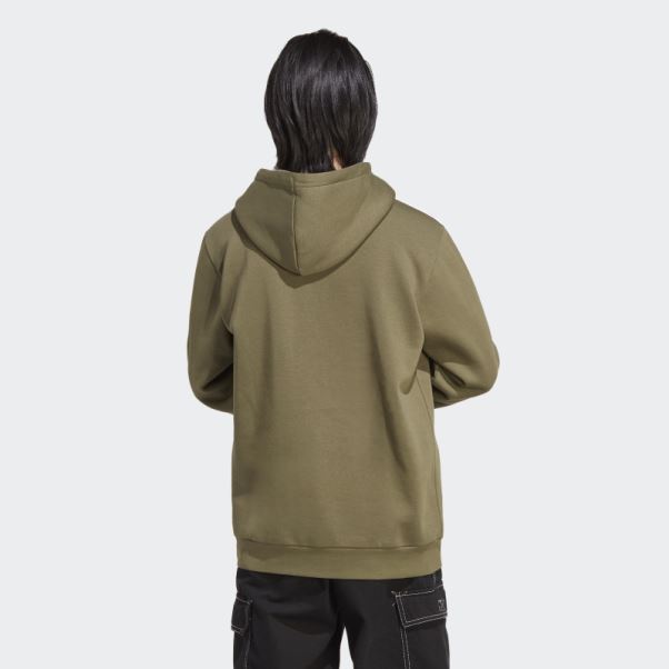 Adidas Adicolor Classics Sweat à Capuche 3 Bandes Olive