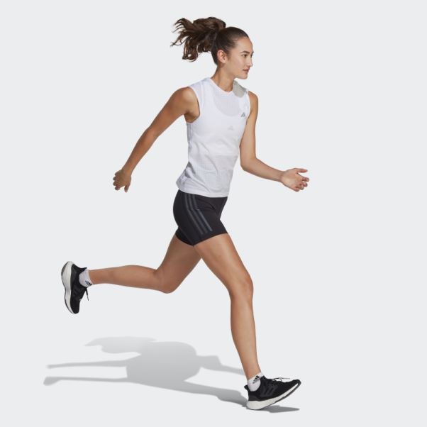 Leggings Courts 5 Pouces Dailyrun 3 Bandes Noir Adidas
