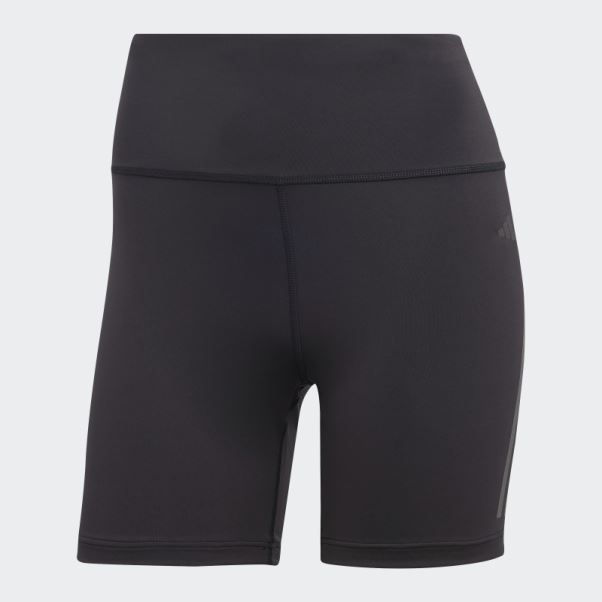 Leggings Courts 5 Pouces Dailyrun 3 Bandes Noir Adidas