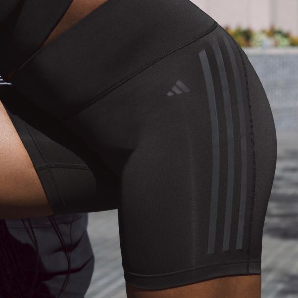 Leggings Courts 5 Pouces à 3 Bandes Dailyrun Adidas Noir