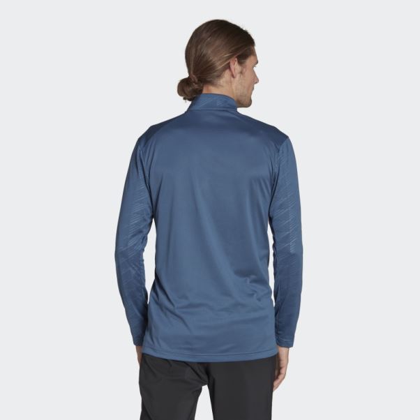 T-shirt à Demi-zip Adidas Terrex Multi Acier