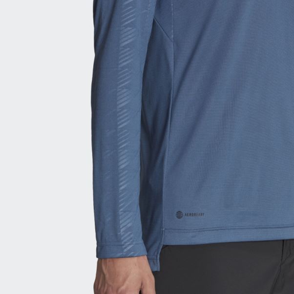 T-shirt à Demi-zip Adidas Terrex Multi Acier