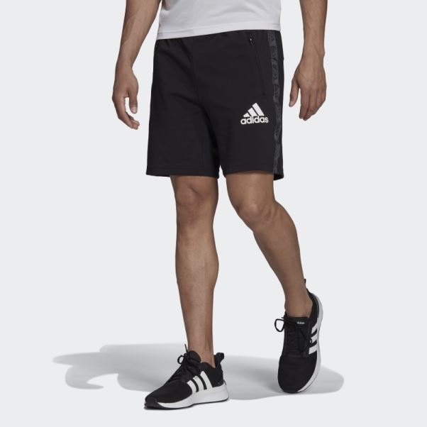 Short Noir Aeroready Conçu Pour Déplacer Le Logo Sport Motion Adidas