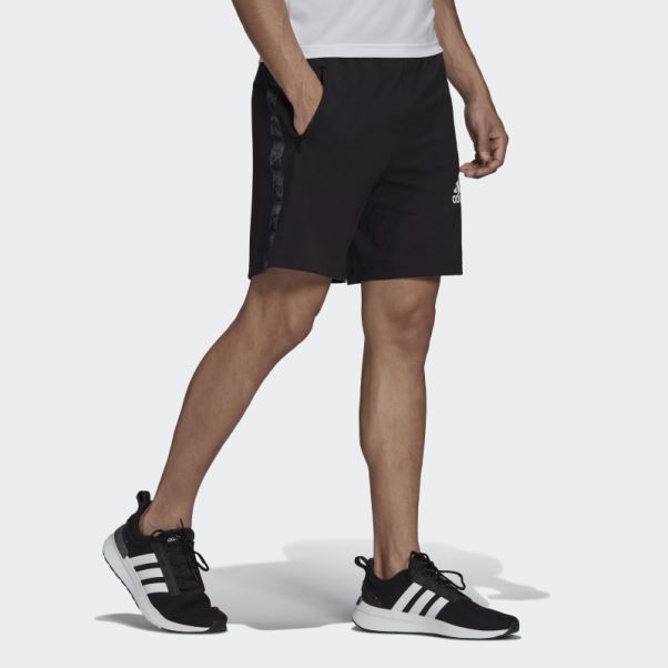 Short Noir Aeroready Conçu Pour Déplacer Le Logo Sport Motion Adidas