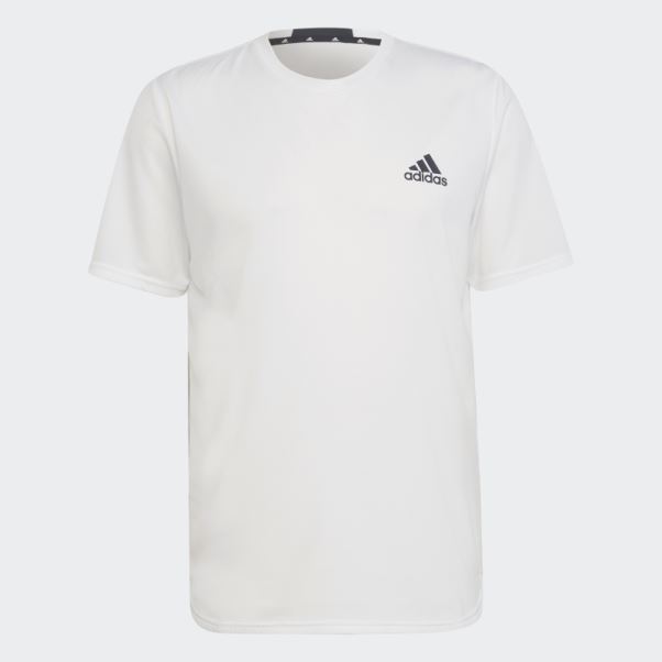 Adidas Aeroready Conçu Pour Le Mouvement Tee Blanc