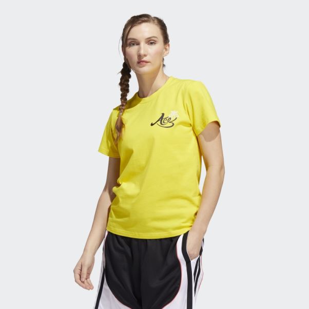 T-shirt Lailaa Jaune Adidas