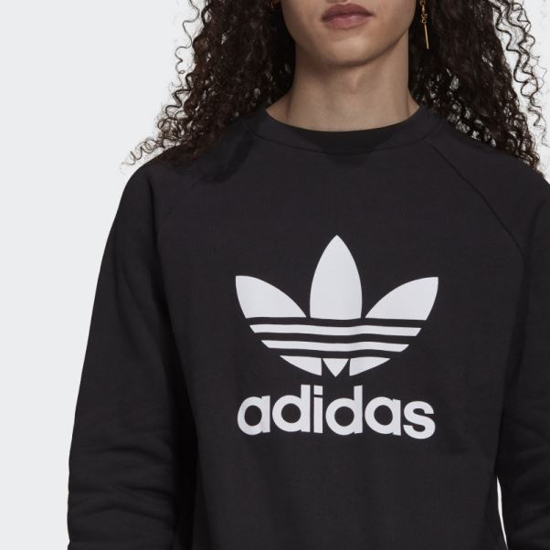 Sweat Adidas Adicolor Classics Trèfle Ras Du Cou Noir